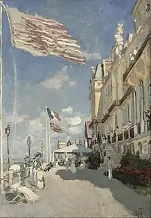 Claude Monet:Hôteldes Roches Noires (1870)