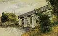 Claude Monet:Die Eisenbahnbrücke von Argenteuil, 1874Musée Marmottan, Paris