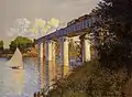 Claude Monet:Die Eisenbahnbrücke von Argenteuil, 1874Philadelphia Museum of Art