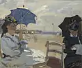 Claude Monet:Der Strand von Trouville,1870