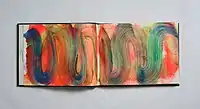 Farbtagebuch Buch 38, 2006 Acryl auf Bütten 25,5 × 33 cm