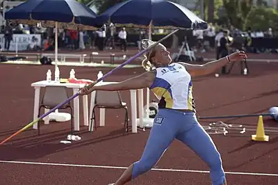 Claudia CoslovichRang neun mit 55,78 m