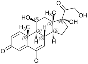 Strukturformel Cloprednol