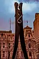 Wäscheklammer-Skulptur von Claes Oldenburg, Centre Square, Philadelphia, USA