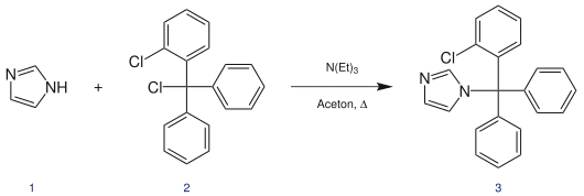 Synthese von Clotrimazol