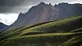Suðurbarmur bei Landmannalaugar, aus Richtung Frostastaðavatn
