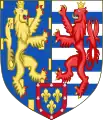 Wappen des Erbgroßherzogs Jean von Luxemburg 1953 anlässlich seiner Hochzeit