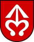 Pfeil und Bogen als Herb (Bílovec)