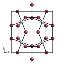 Kristallstruktur von Cobalttriarsenid