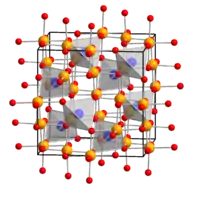 Kristallstruktur von Lithiumtitanspinell