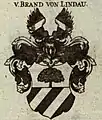 Wappen der Brandt von Lindau nach Siebmacher, 1777