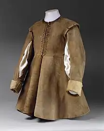 Lederrock eines Mannes, "ca. 1630-1640". Es fehlen Kragen und Manschetten. (Metropolitan Museum of Arts, New York)