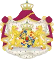 Königin Máximas Wappen. Als verheiratete Frau führt sie es als ovalen Schild.