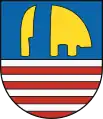 Pflugschar im Wappen von Tekovský Hrádok