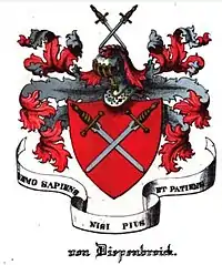 Wappen derer von Diepenbroick im Geschlechts- und Wappenbuch des Königreichs Hannover und des Herzogtums Braunschweig