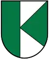 Nach rechts verschoben gespalten,links eine Spitze(St. Konrad, AT)