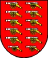 Cizúrquil, Provinz Gipuzkoa, Spanien: In Rot zwölf Kanonen