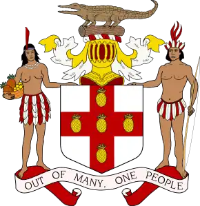 Vollwappen (Großes Wappen, hier: Jamaika)