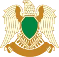 Falke der Quraisch im früheren Wappen Libyens (bis 2011)
