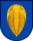 Trilobit im Wappen der Gemeinde Skryje, Tschechien