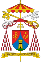 Wappen von Tarcisio Bertone als Camerlengo während der Sedisvakanz 2013