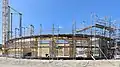 Montage Holzkonstruktion, Juli 2021