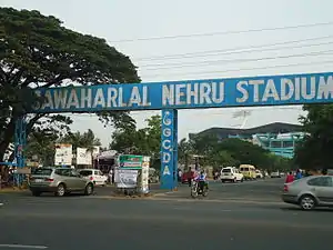 Der Eingang zum Stadion