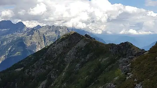 Blick nach Südosten zu Cogn und Matro.