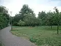 Das Areal des alten Erdkastells