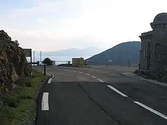 Die Staatsgrenze zwischen Frankreich und Spanien, Blick Richtung Portbou