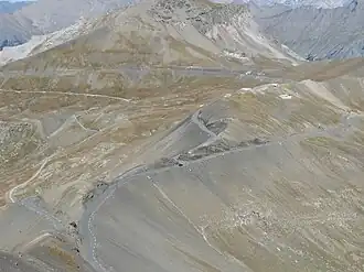 Der Passübergang mit der Schleife um die Cime de la Bonette