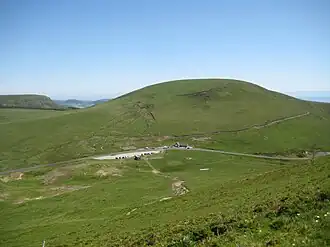 Blick auf die Passhöhe am Fuß des Croix-Morand