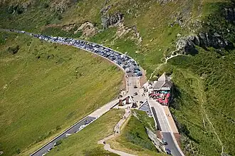 Blick auf den Pas de Peyrol vom Puy Mary
