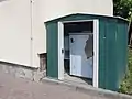 Reststück eines Viertelmeilensteines
