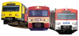 VT/VS 2E, SGP VT 70, VTE (v. l. n. r.)