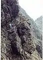 Collie’s Ledge in der Westflanke des Sgùrr Mhic Chòinnich