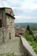 Treppe zum unteren Dorfteil