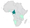 Lage Kameruns und der anderen deutschen Kolonien in Afrika (1913)