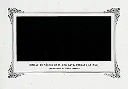 Combat de nègres dans une cave, pendant la nuit (Reproduction du célèbre tableau) [Kampf von Negern in einem Keller während der Nacht. (Reproduktion des berühmten Gemäldes)]