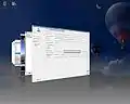 Fenster-Switcher-Plugin, Flip-Modus (Compiz Fusion)