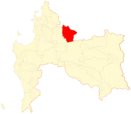 Lage der Gemeinde in der Región del Biobío