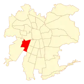 Lage von Cerrillos in Santiago
