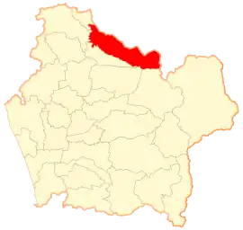 Lage von Collipulli in der Región de la Araucanía