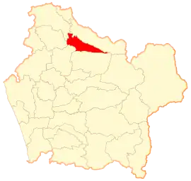 Lage von Ercilla in der Región de la Araucanía