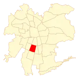 Lage von La Cisterna in der Región Metropolitana