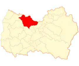 Lage der Gemeinde in der Región del Libertador General Bernardo O’Higgins