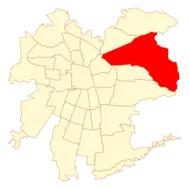 Lage in Santiago