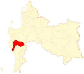 Lage von Los Álamos in der Región del Biobío
