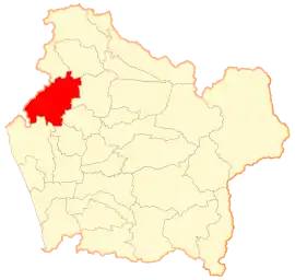 Lage von Lumaco in der Región de la Araucanía