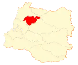 Lage von Máfil in der Región de Los Ríos